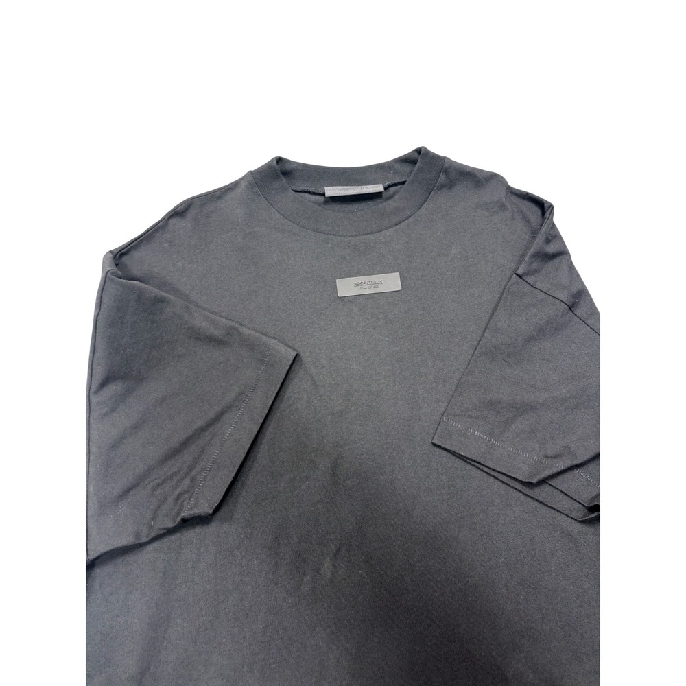 Fear of God Essentials Mens M‎ TShirt Black Crew Neck Short Sleeve Cotton New - Picture 4 of 15